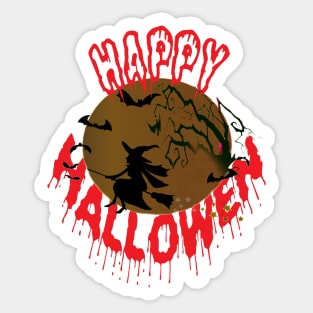 happy hallowen Sticker